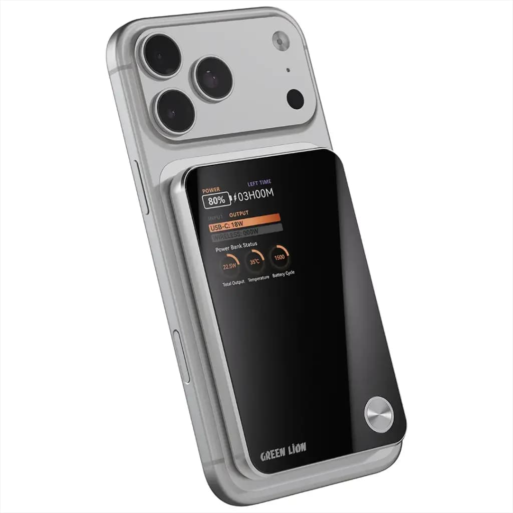 Green Lion Magnetic Power Bank with Display
