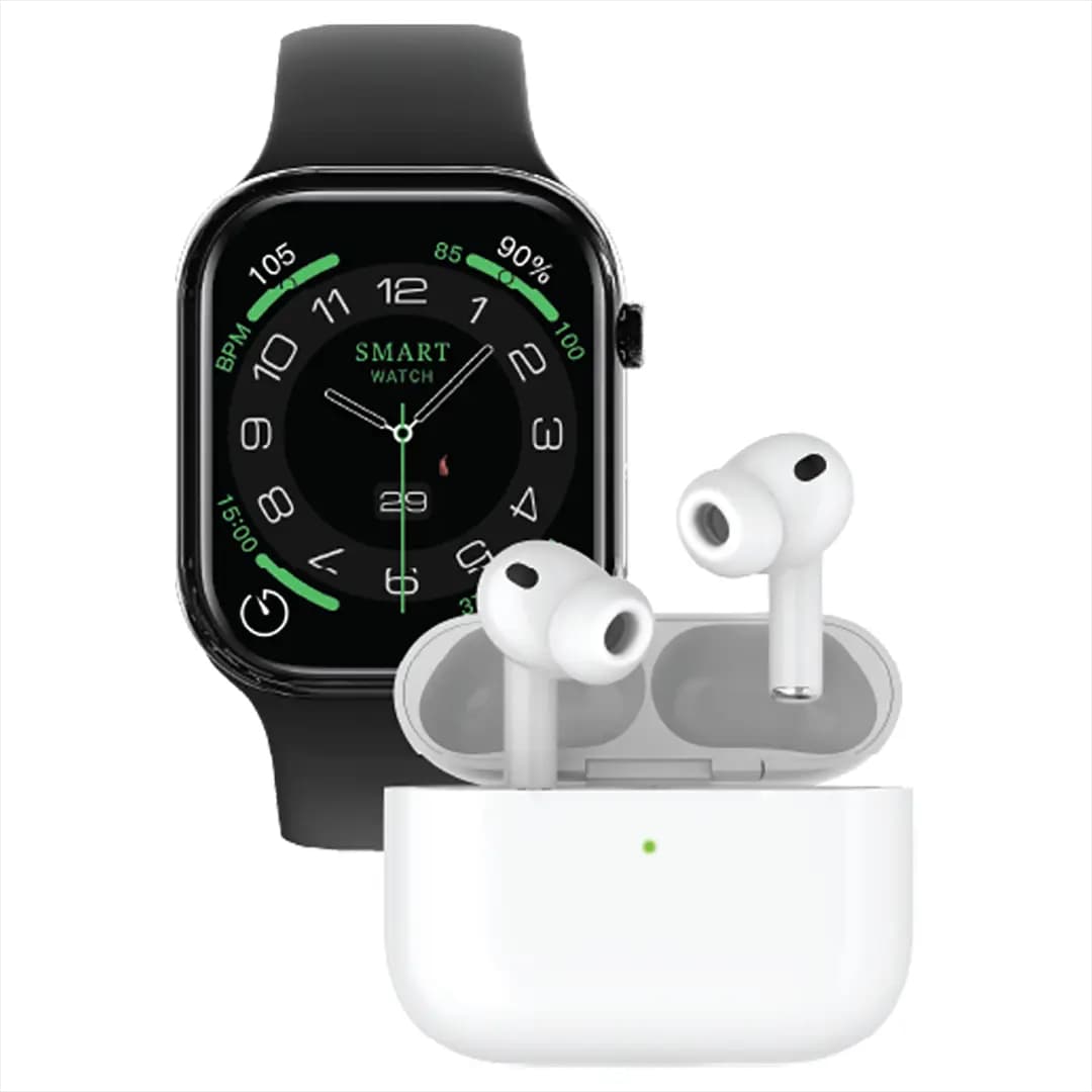 Smart Watch with Wireless Earbuds