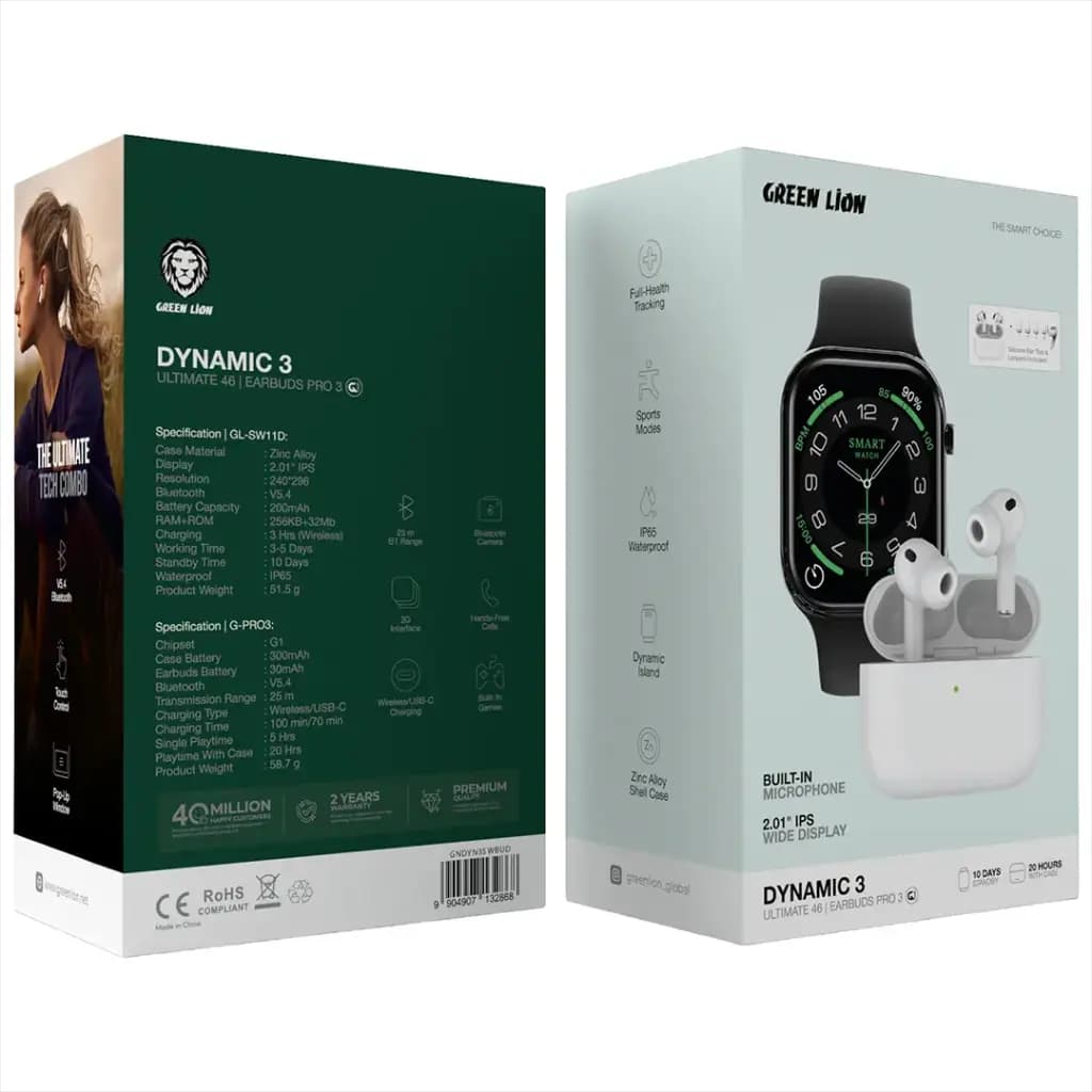 Smart Watch with Wireless Earbuds