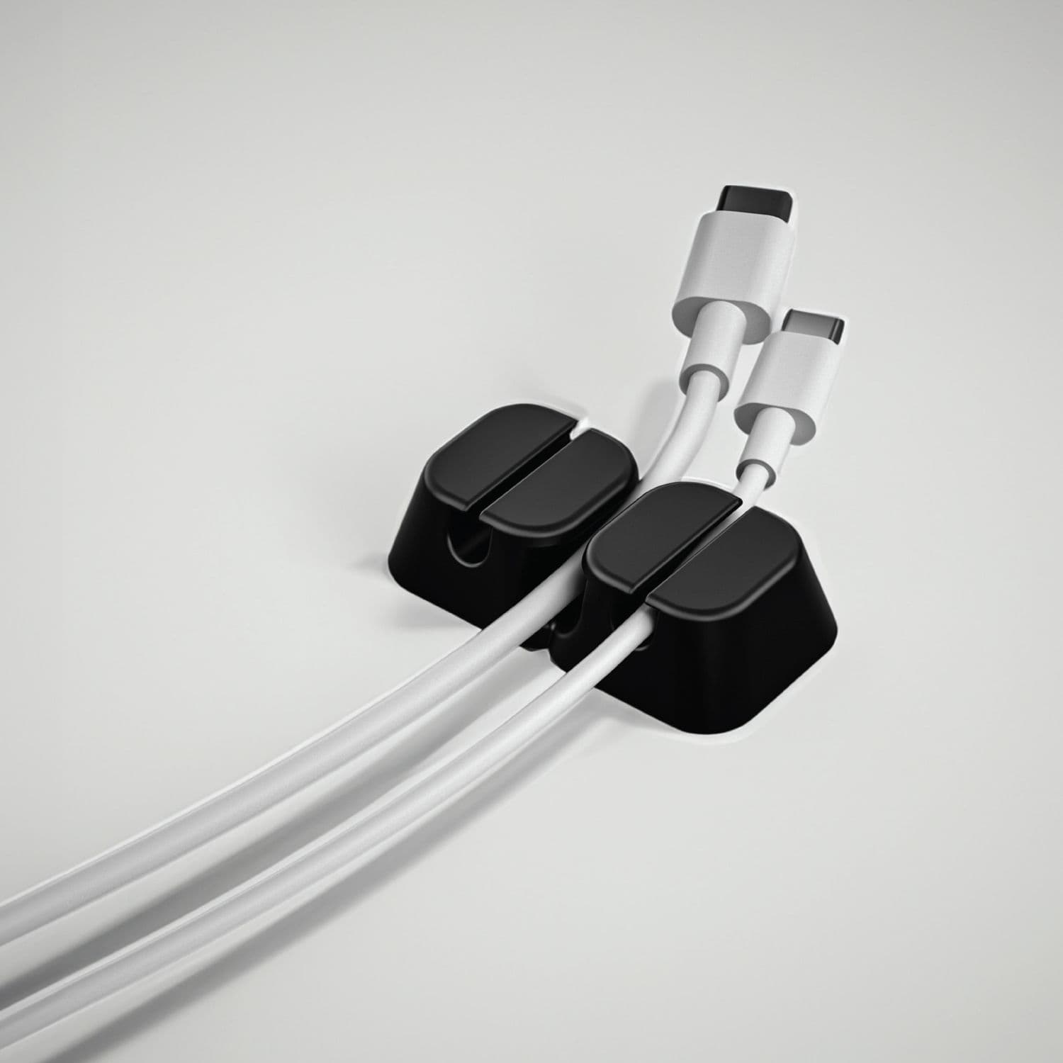 Black Cable Organizer Clip