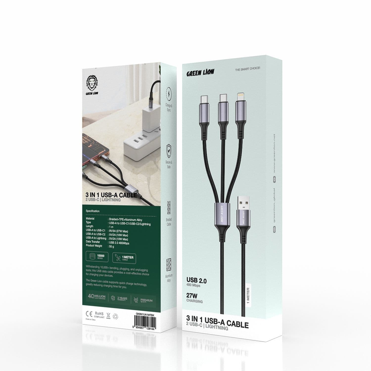 3-in-1 USB Charging Cable