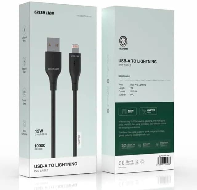 Green Lion USB to Lightning Charging Cable