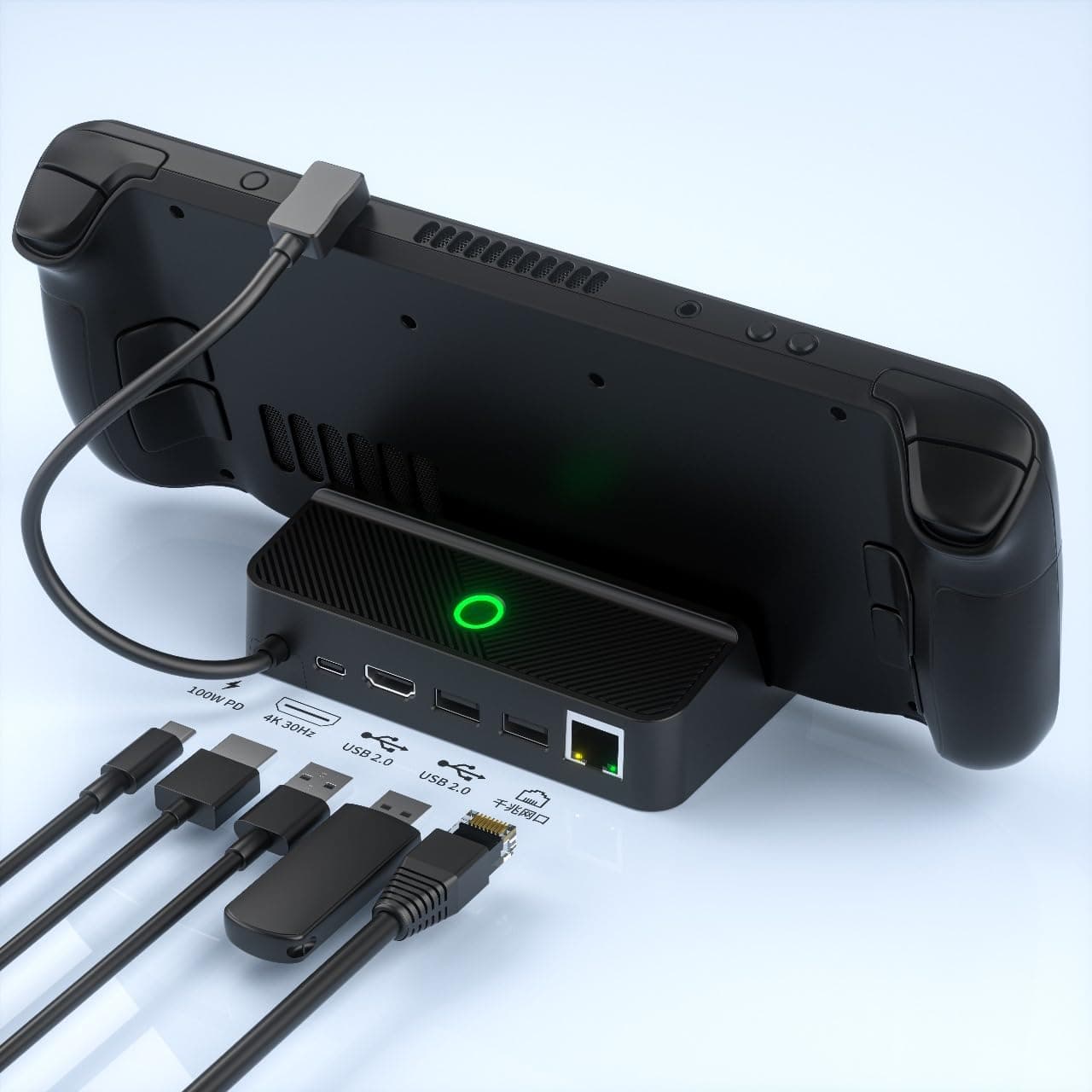 Multi-Port USB Docking Station with Ethernet