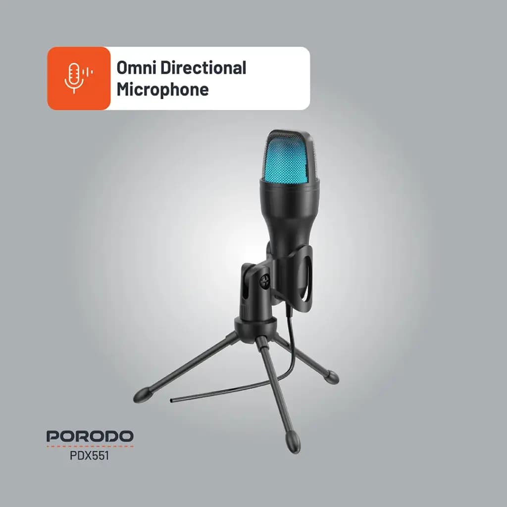 USB Desktop Microphone with Tripod Stand