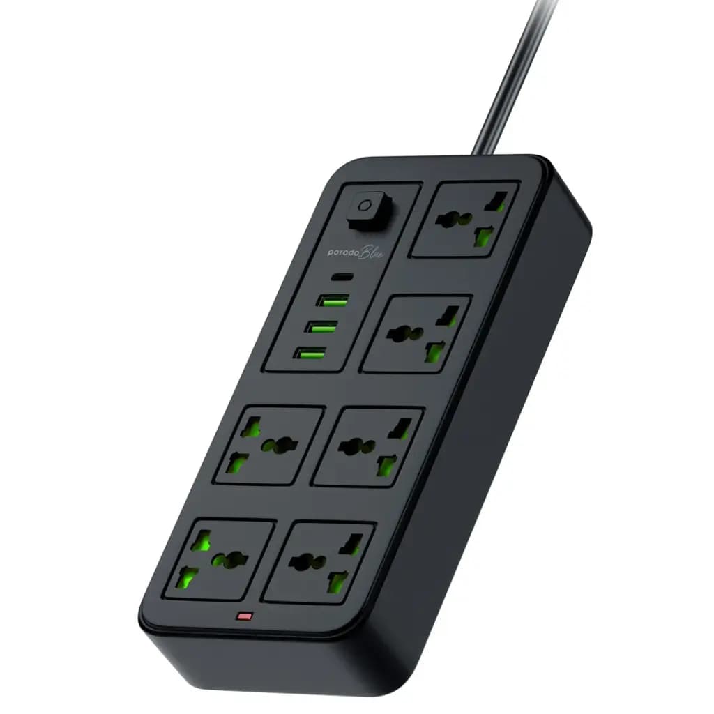 PorodoBlue Power Strip with USB Ports