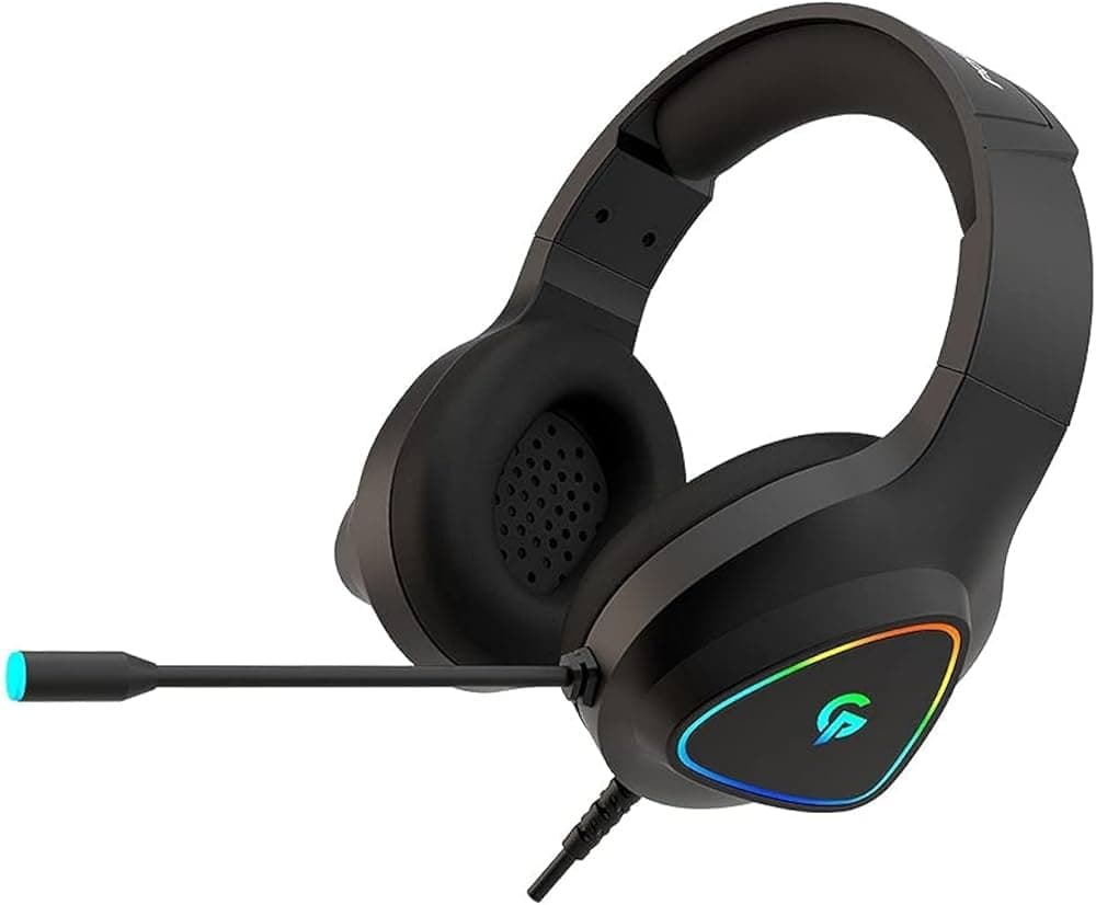 Gaming Headset with RGB Lighting and Microphone