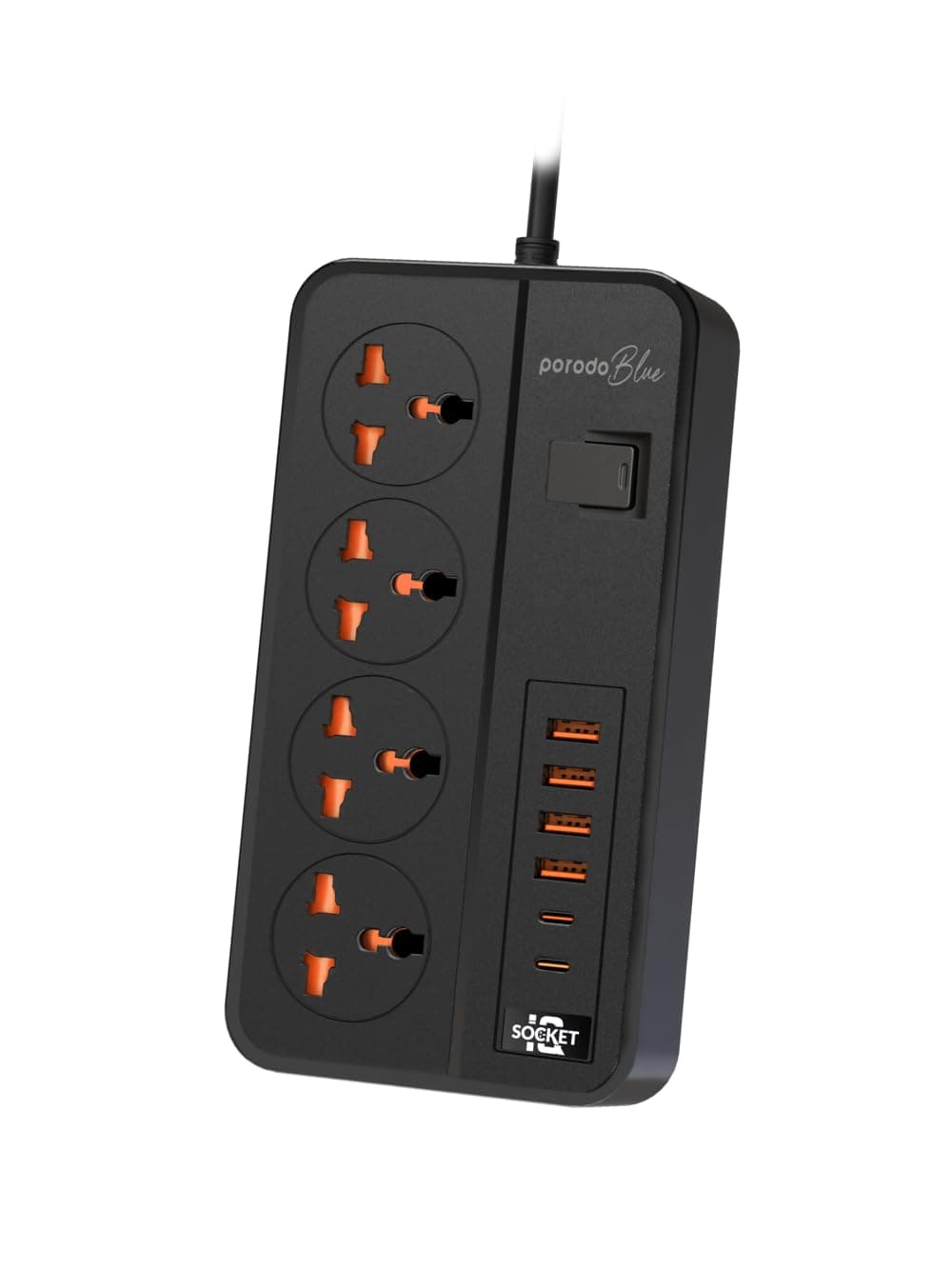 Porodo Blue Power Strip with USB Charging Ports