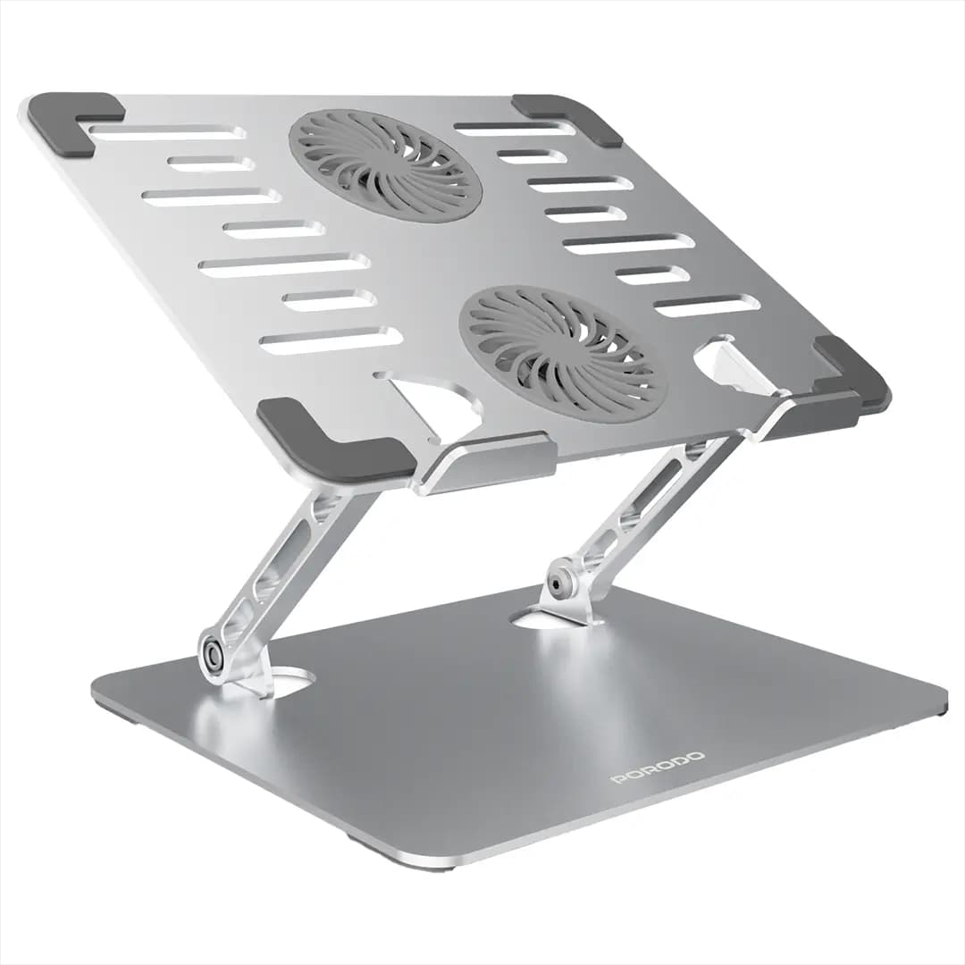 Porodo Adjustable Laptop Stand with Cooling Fans