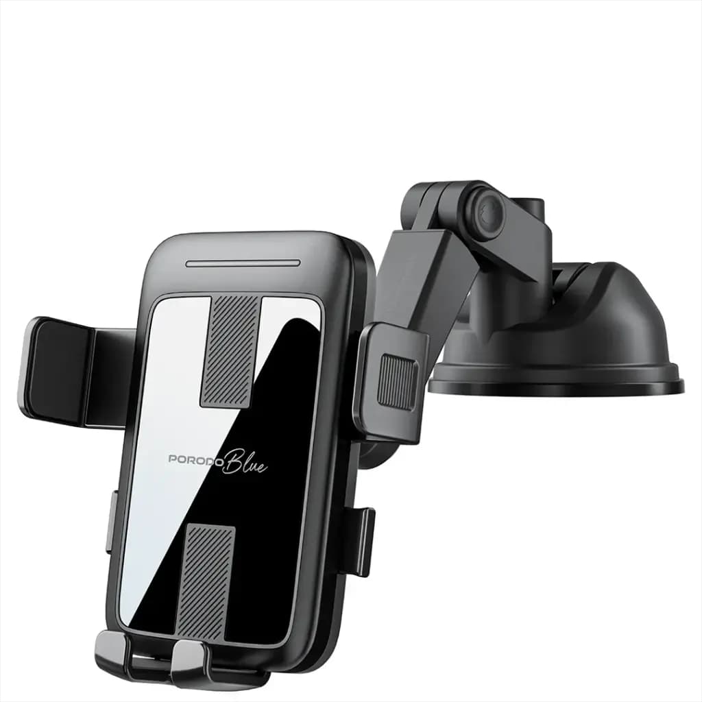 Porodo Blue Car Phone Holder with Suction Mount