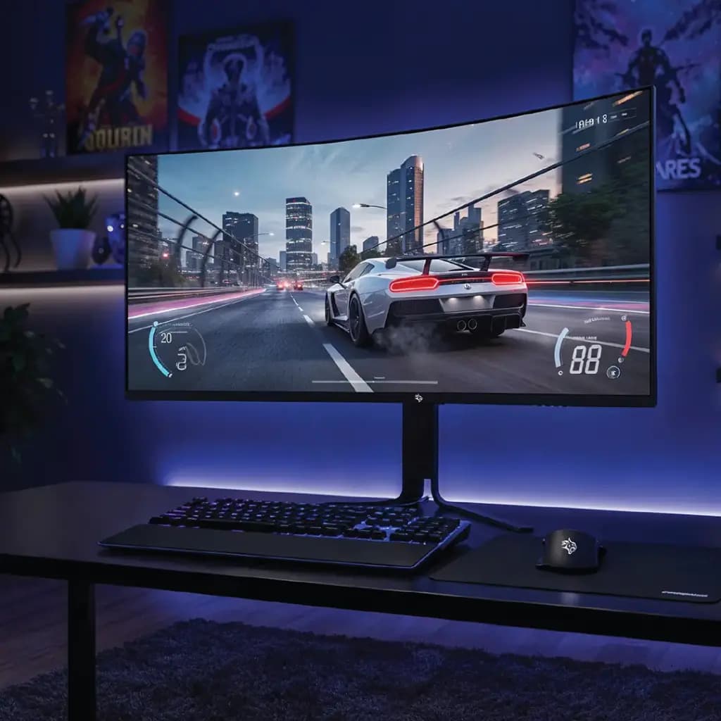 Curved Ultra-Wide Gaming Monitor