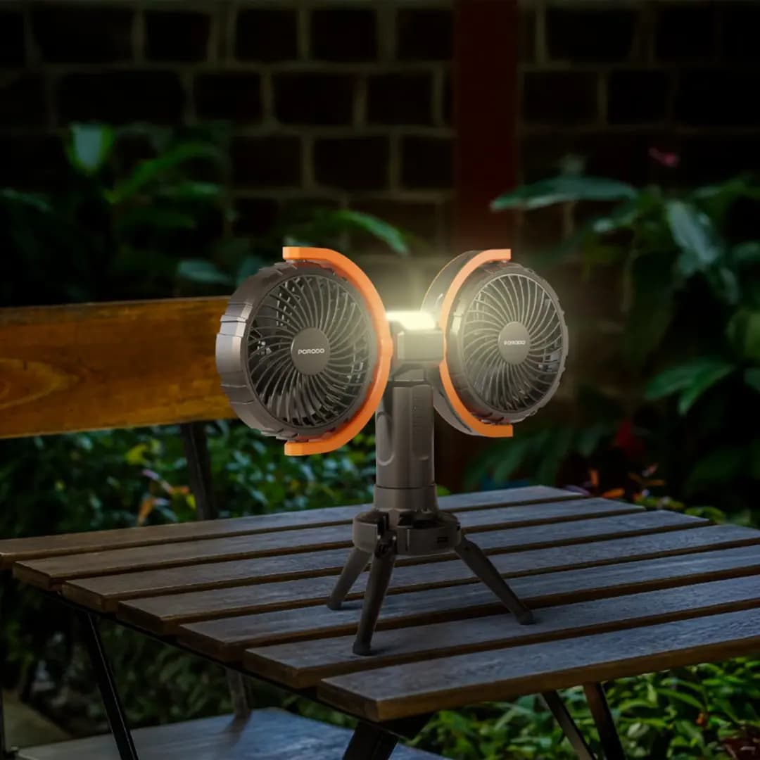 Porodo Lifestyle Dual-Head Oscillating Fan
