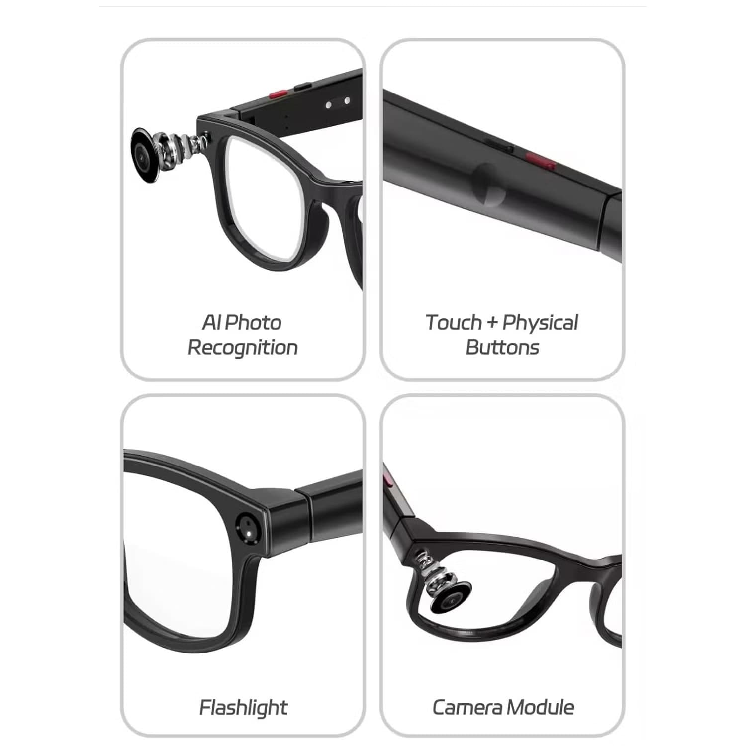 AIMB G1 AI Smart Glasses with Real-Time Translation & Bluetooth Audio