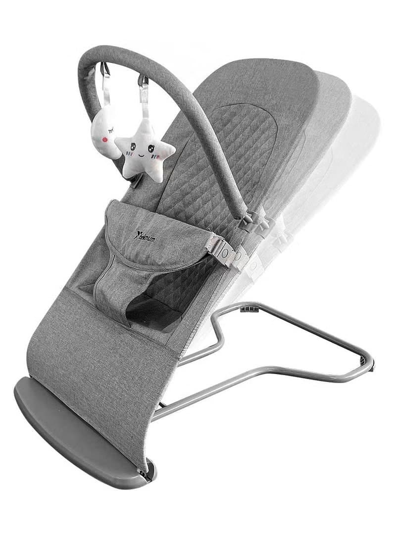 Teknum 3-Stage Baby Bouncer/Recliner Seat - Grey