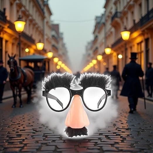 Disguise Glasses with Big Nose, Bushy Eyebrows and Mustache