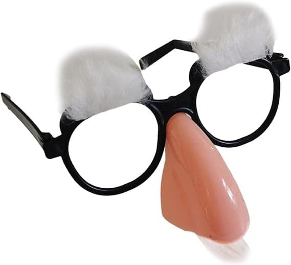 Disguise Glasses with Big Nose, Bushy Eyebrows and Mustache