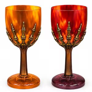 Halloween Skeleton Hand Wine Glass Goblet