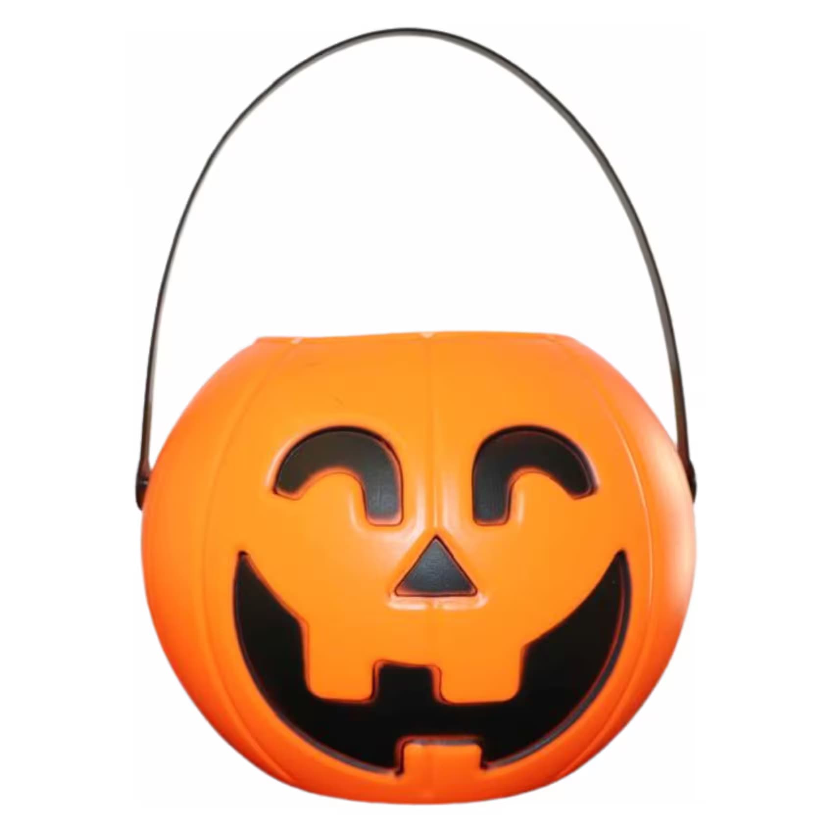 Halloween Pumpkin Jack O' Lantern Candy Bucket - Orange