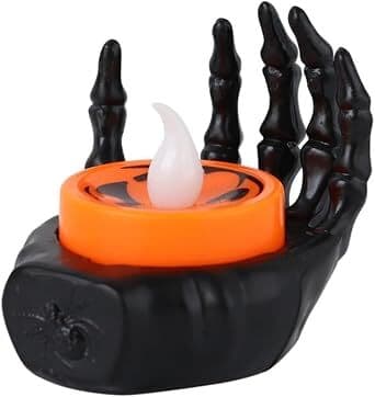 Halloween Skeleton Hand LED Candle Light Decoration