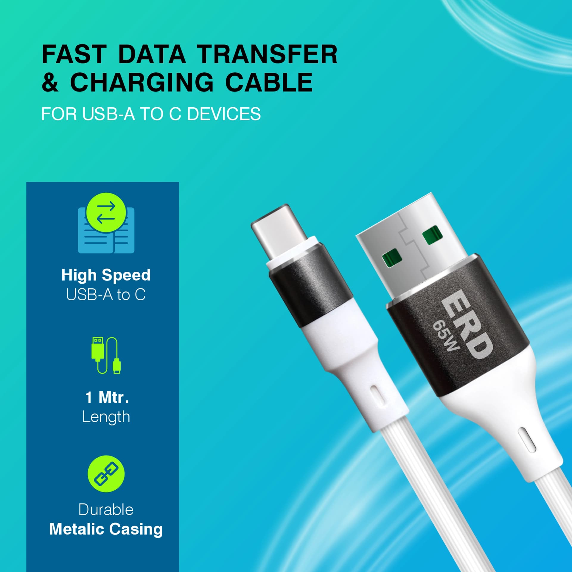 ERD UCE-604 USB-C DATA CABLE MW 65W