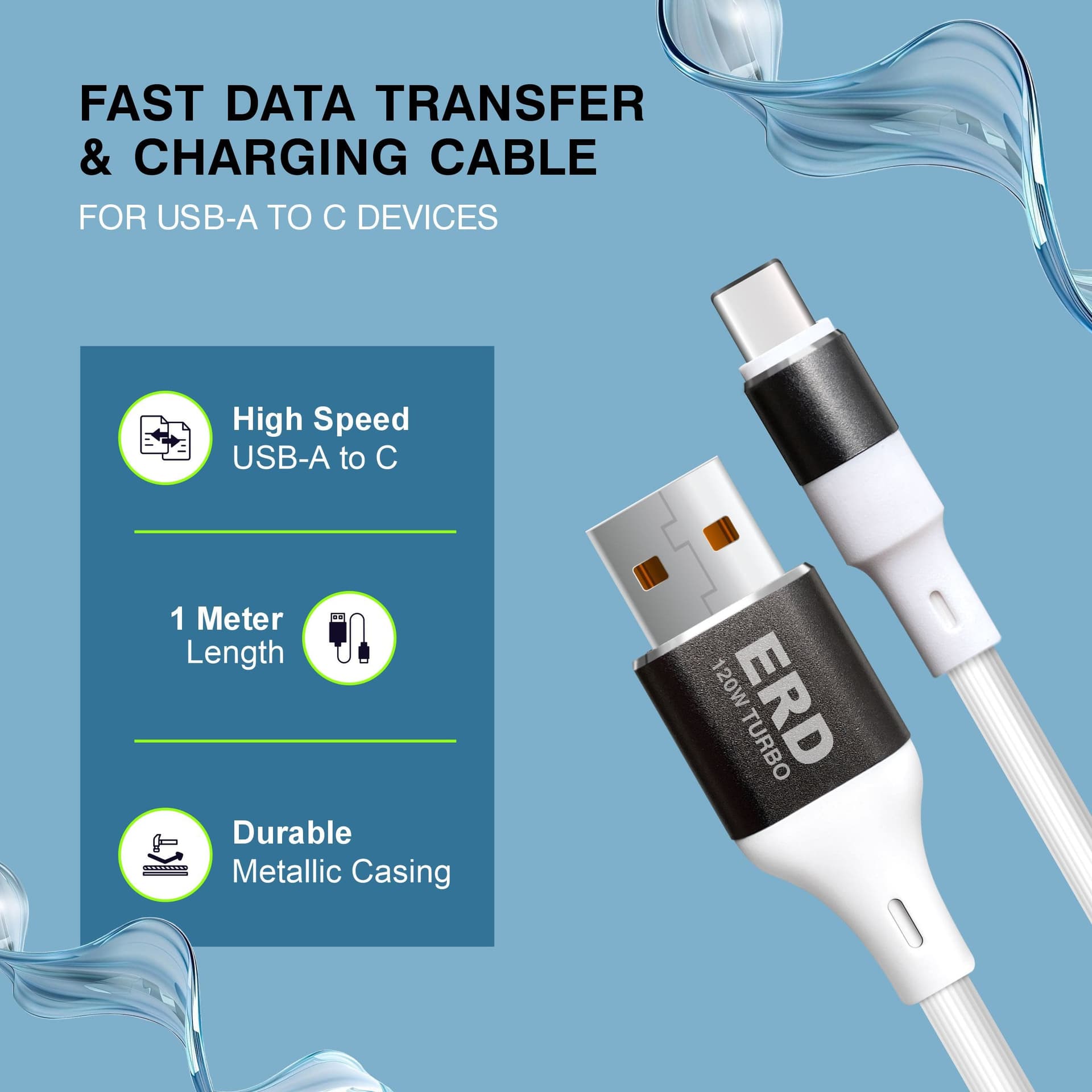 ERD UCE-609 USB-C TURBO CABLE MW 120W