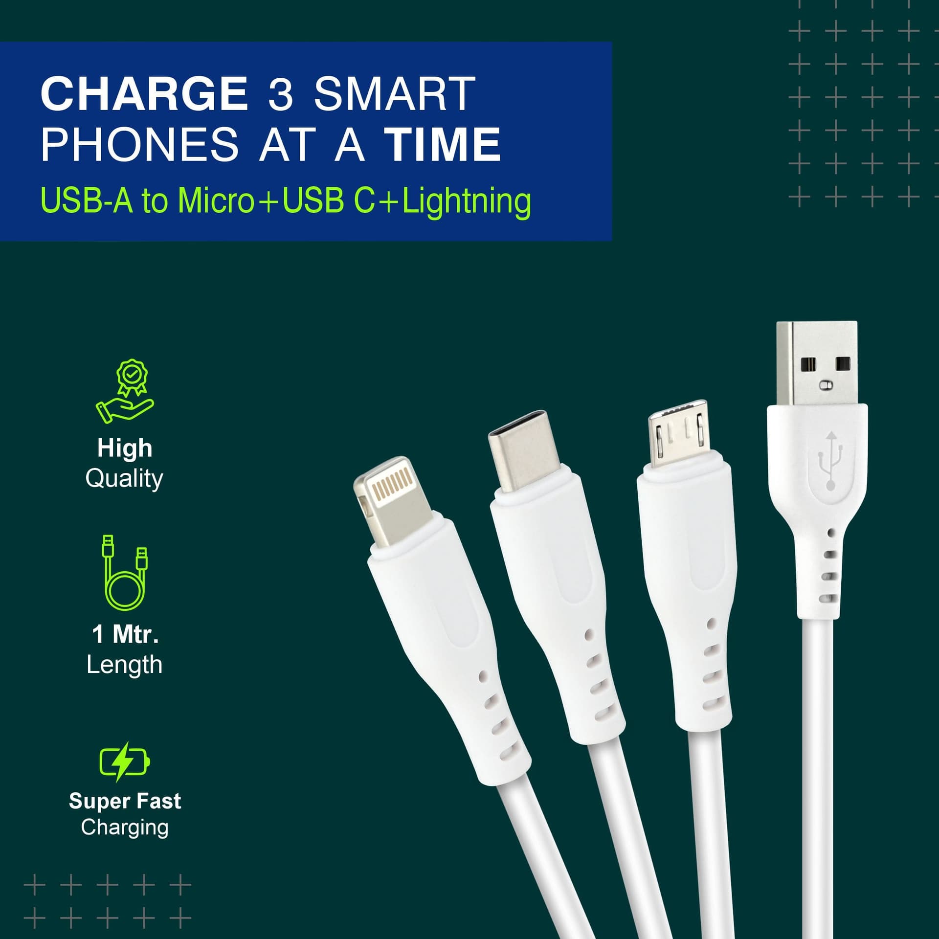 ERD UCE-683 MICRO+USB C+LIGHTNING MULTI