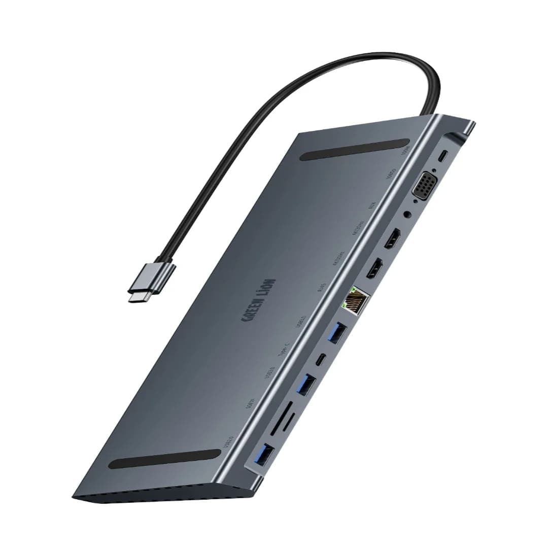 Green Lion 12 in 1 4K HDMI Ethernet USB-C HUB