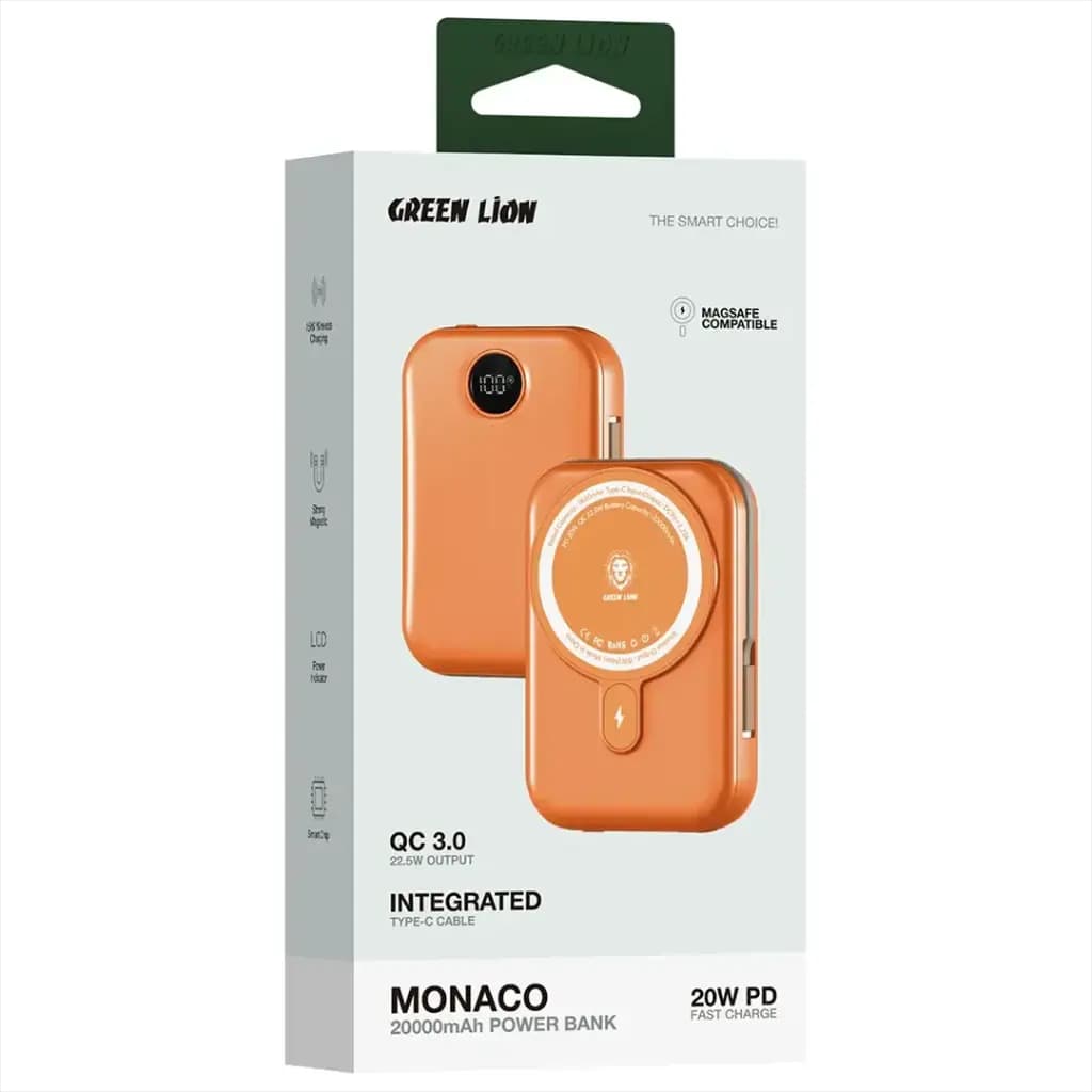 Green Lion 20000mAh Monaco MagSafe Power Bank