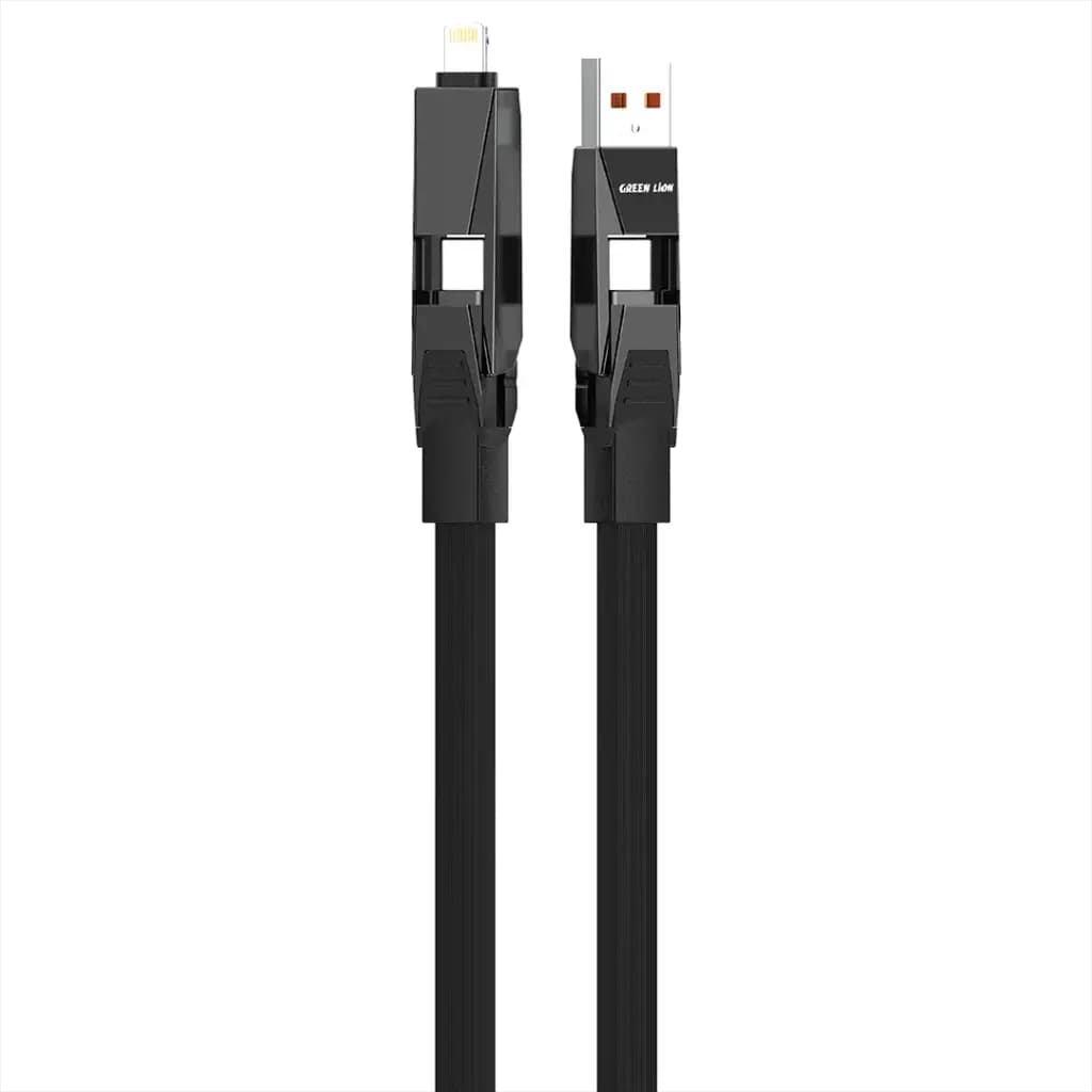 Green Lion 4 in 1 Fast Charging Cable 240W 1.2M Cable