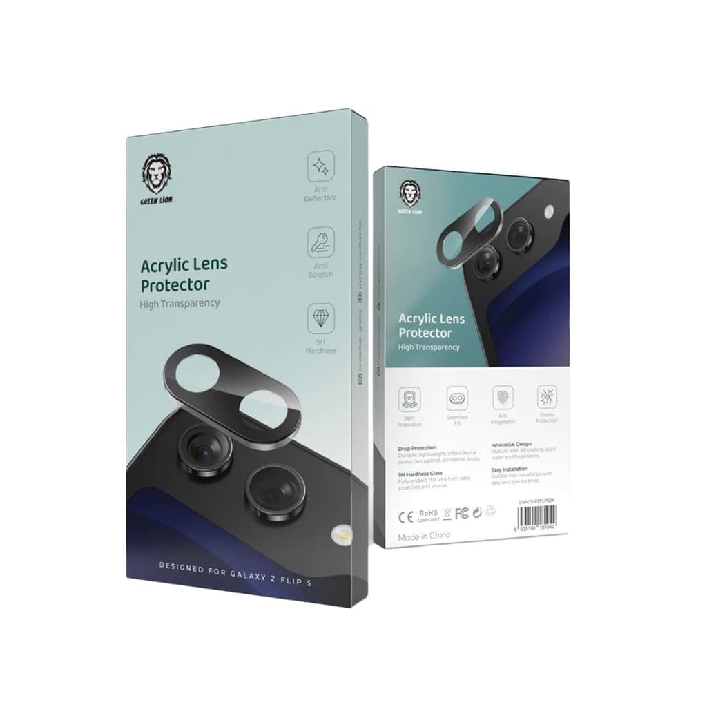 Green Lion Acrylic Lens Protector For Samsung Galaxy Z Flip 5