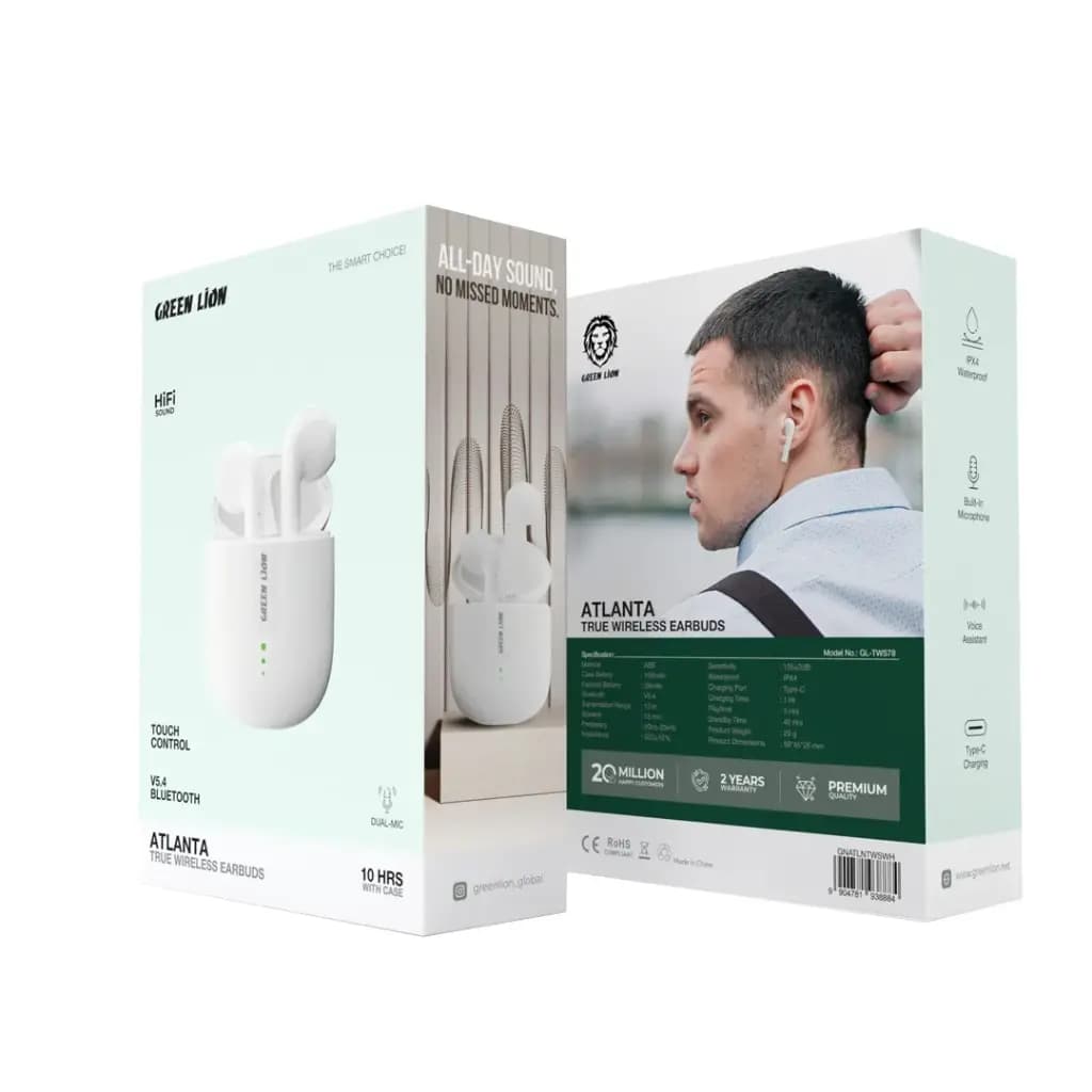 Green Lion Atlanta True Wireless Earbuds