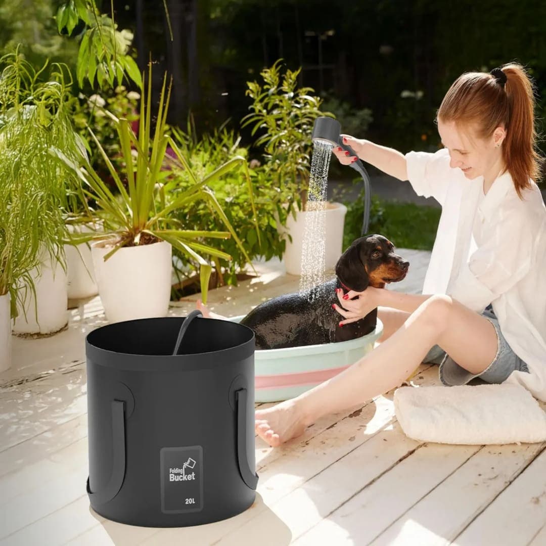 Green Lion Camping Shower with Digital Display 8000mAh 20L