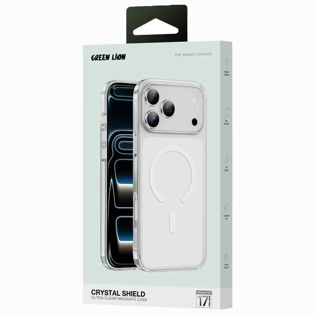 Green Lion Crystal Shield Ultra Clear MagSafe Case - iPhone 17 Pro Max