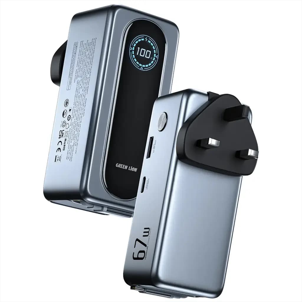 Green Lion EVERA 15000mAh Power Bank + Charger with TFT Display PD 67W
