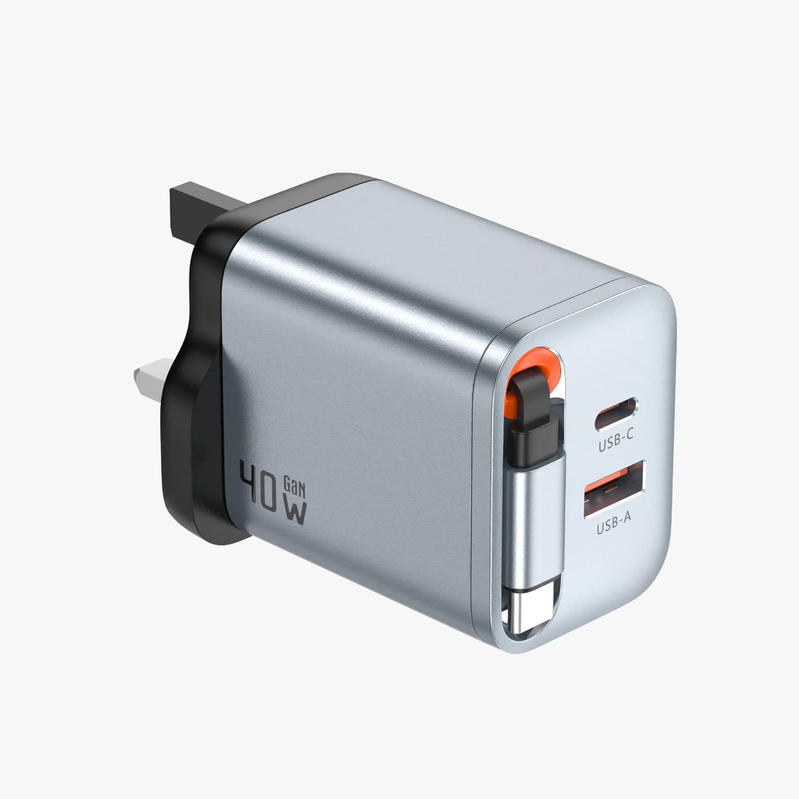 Green Lion GaNPremium UK Plug Wall Charger PD 40W