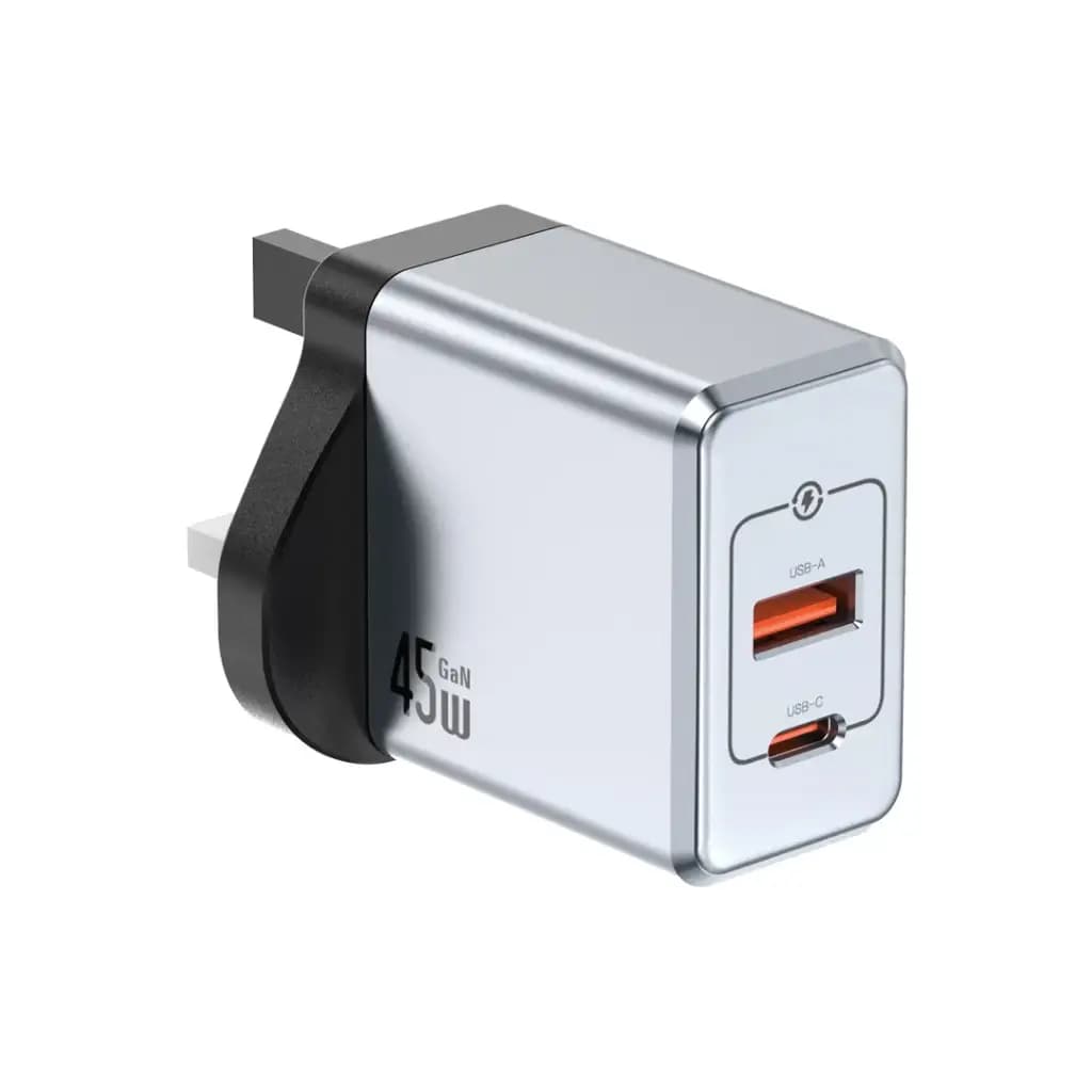 Green Lion GaNPremium UK Plug Wall Charger PD 45W