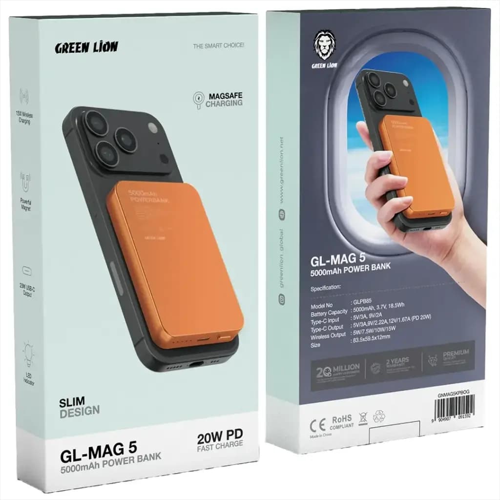 Green Lion GL-MAG 5 5000mAh Power bank PD20W