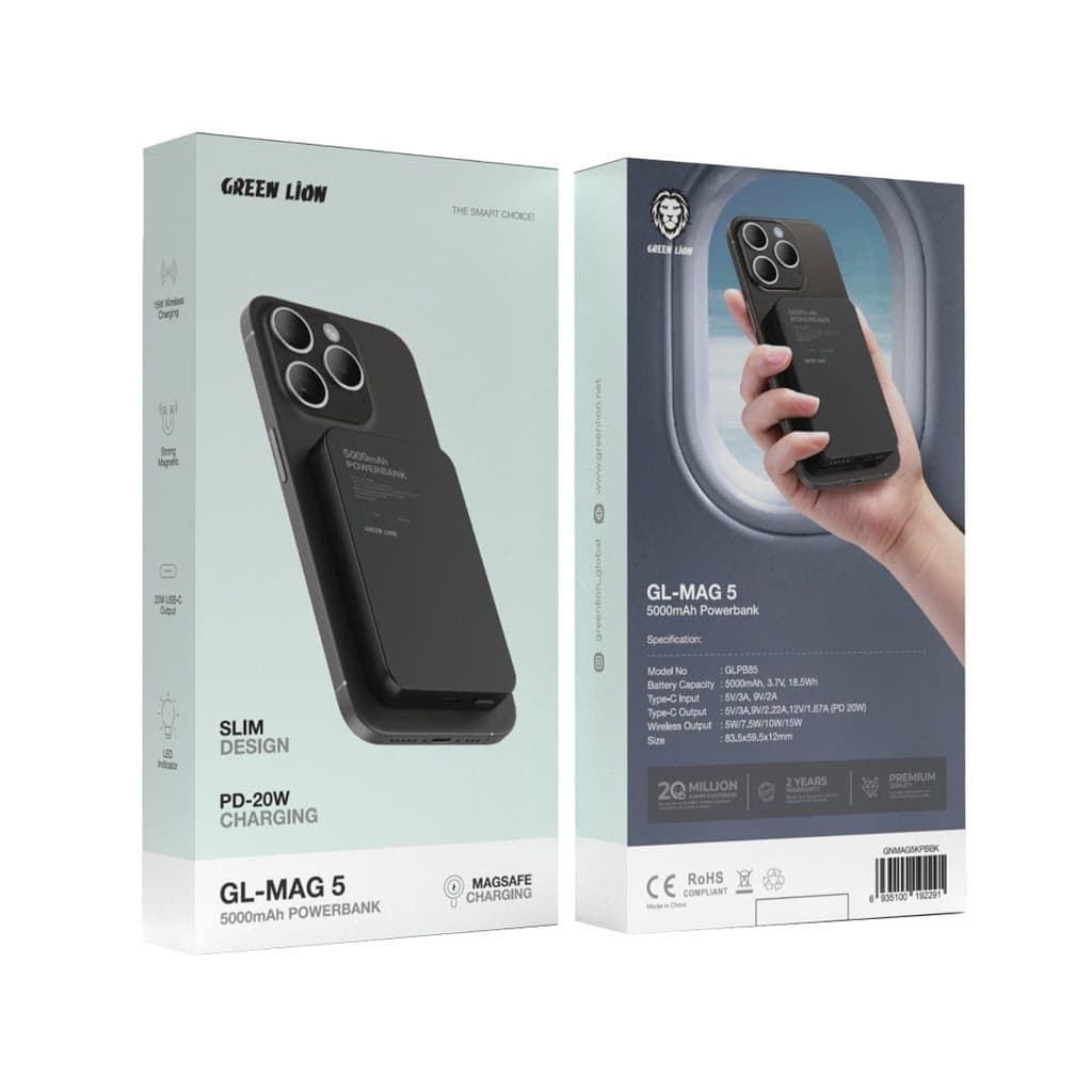 Green Lion GL-MAG 5 5000mAh Power bank PD20W