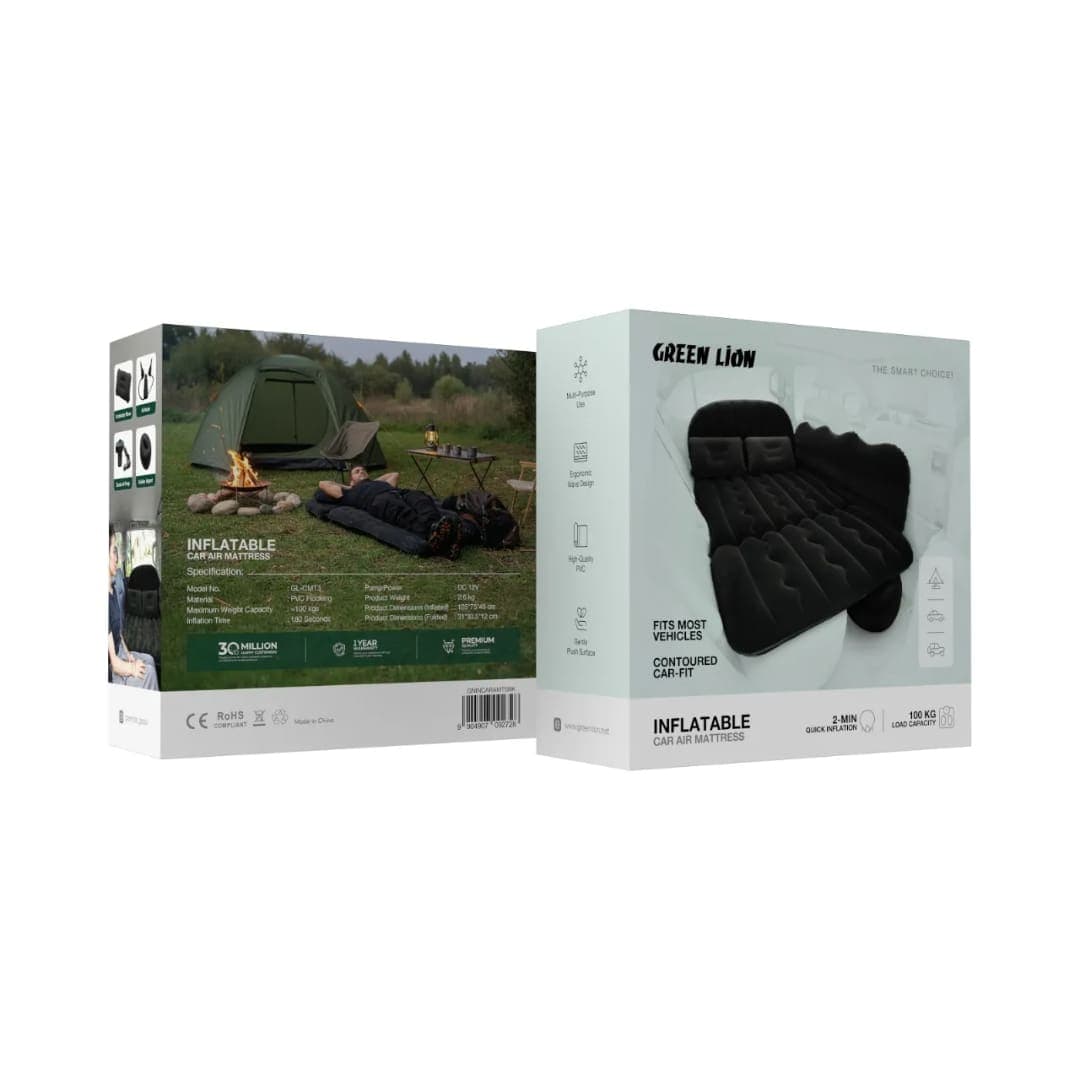 Green Lion Inflatable Car Air Mattress