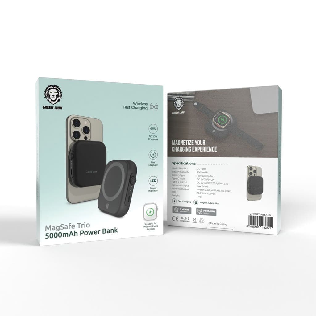 Green Lion MagSafe Trio 5000mAh Power Bank