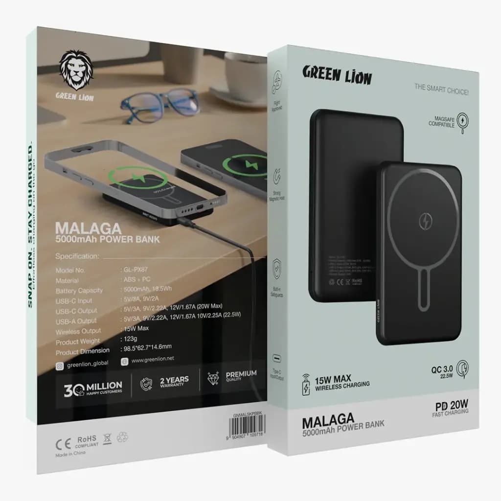 Green Lion MALAGA 10000mAh Power Bank PD 20W