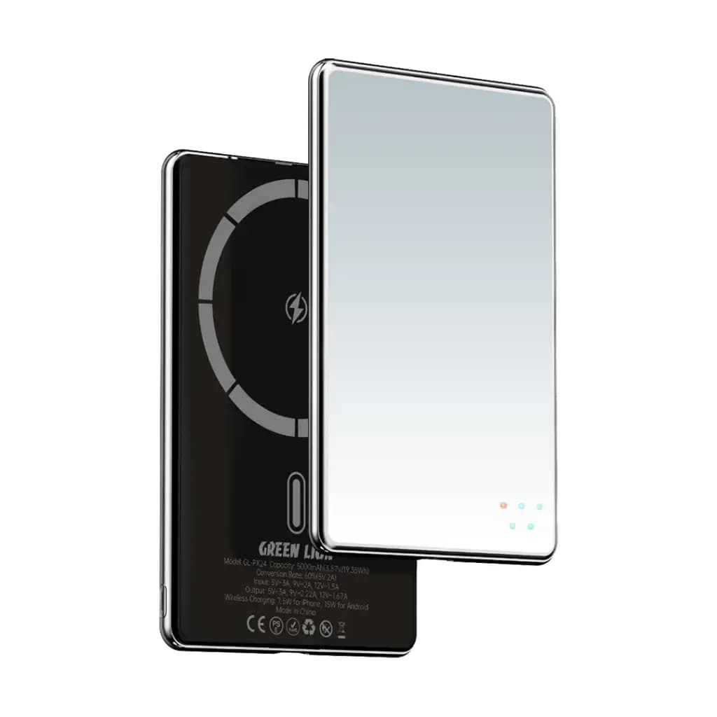 Green Lion Mirror Design 5000mAh Power Bank PD 20W