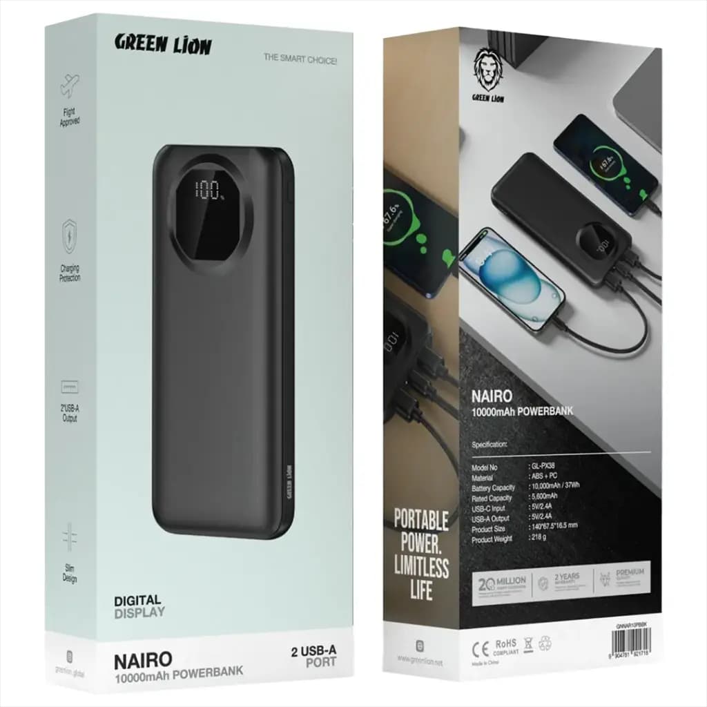 Green Lion Nairo 10000mAh Power Bank