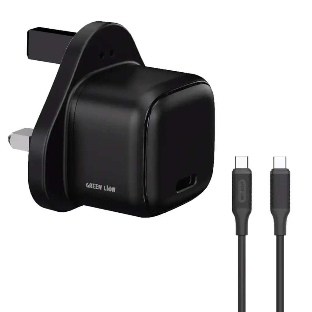 Green Lion NEXIO Single Port Wall Charger UK Plug 20W 1C C To C