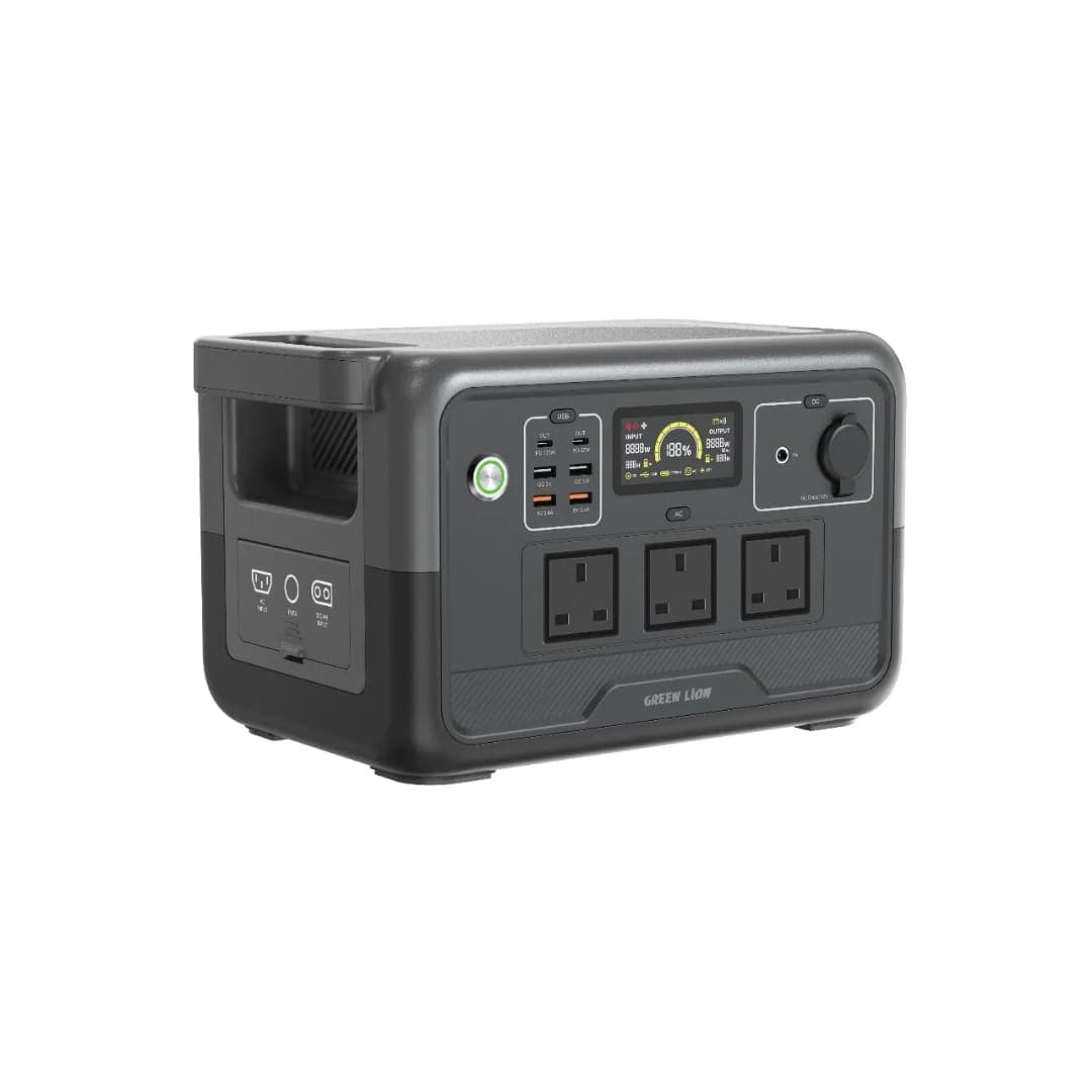 Green Lion PGX800 Power Station - 768Wh 240000mAh 800W (LiFePO4) - Black