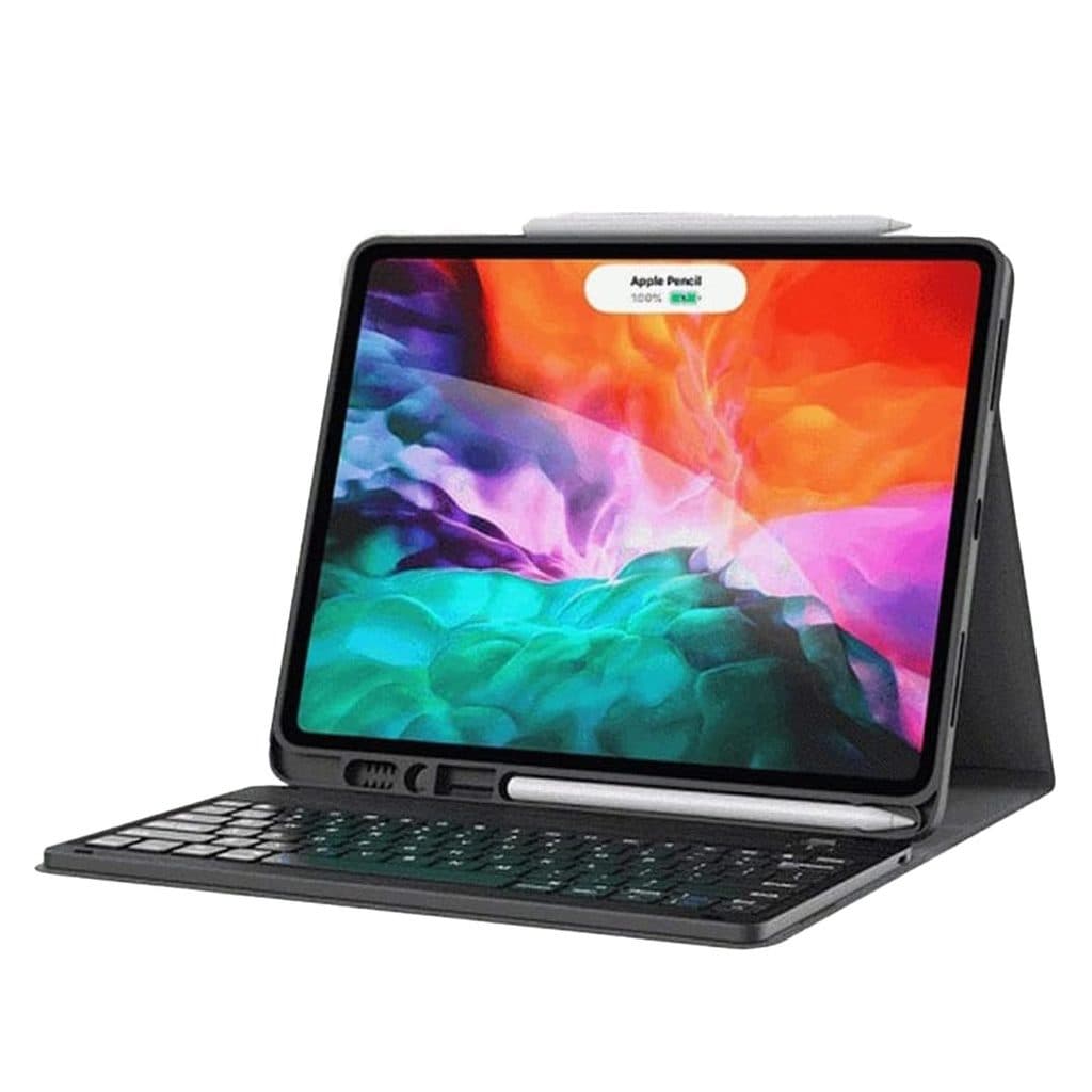 Green Lion Premium Leather Case with Wireless Keyboard ( English/Arabic )