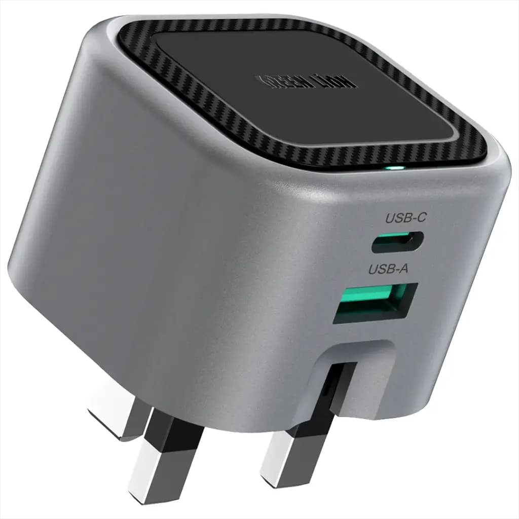 Green Lion Premium Series Foldable Wall Charger UK Plug PD 35W