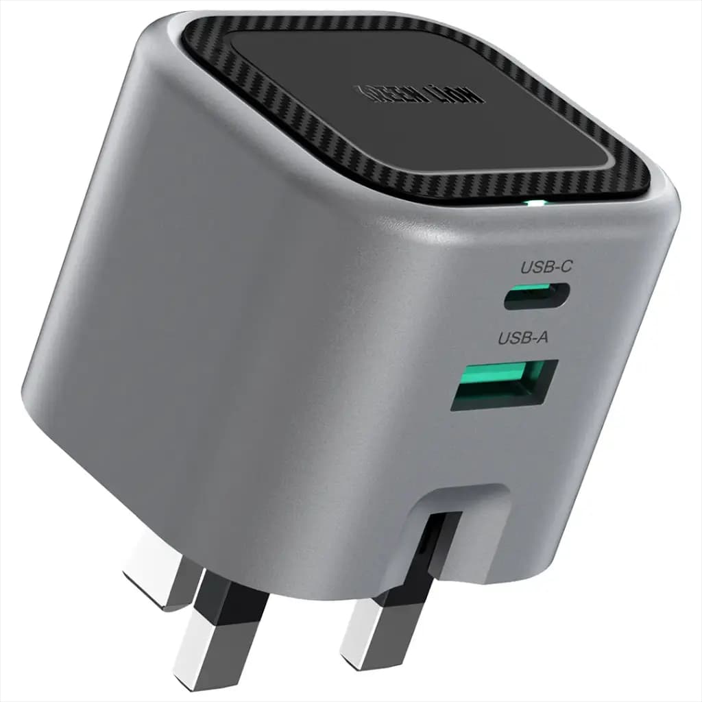 Green Lion Premium Series Foldable Wall Charger UK Plug PD 45W