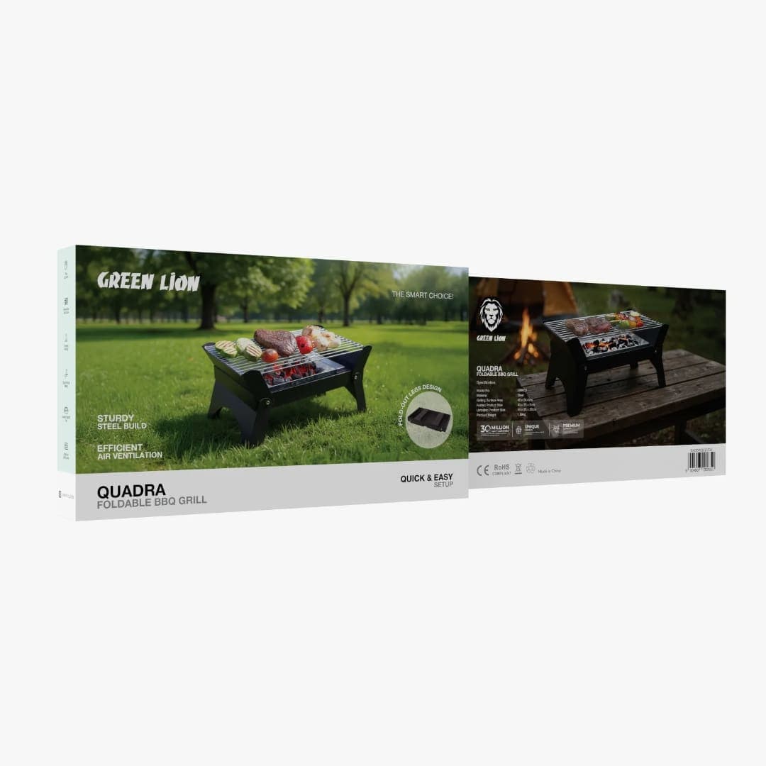 Green Lion Qudra Foldable BBQ Grill