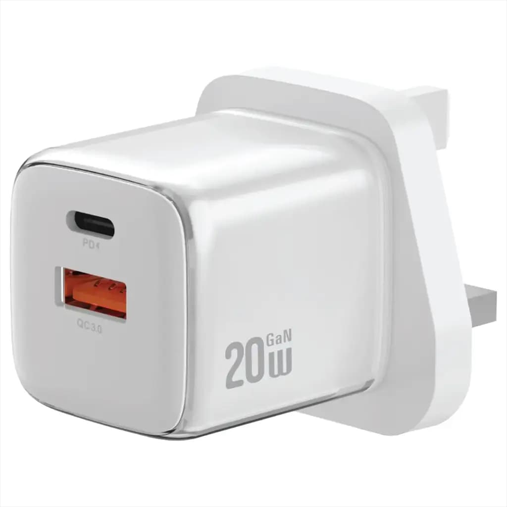 Green Lion Reva Dual Port Wall Charger PD+QC 20W