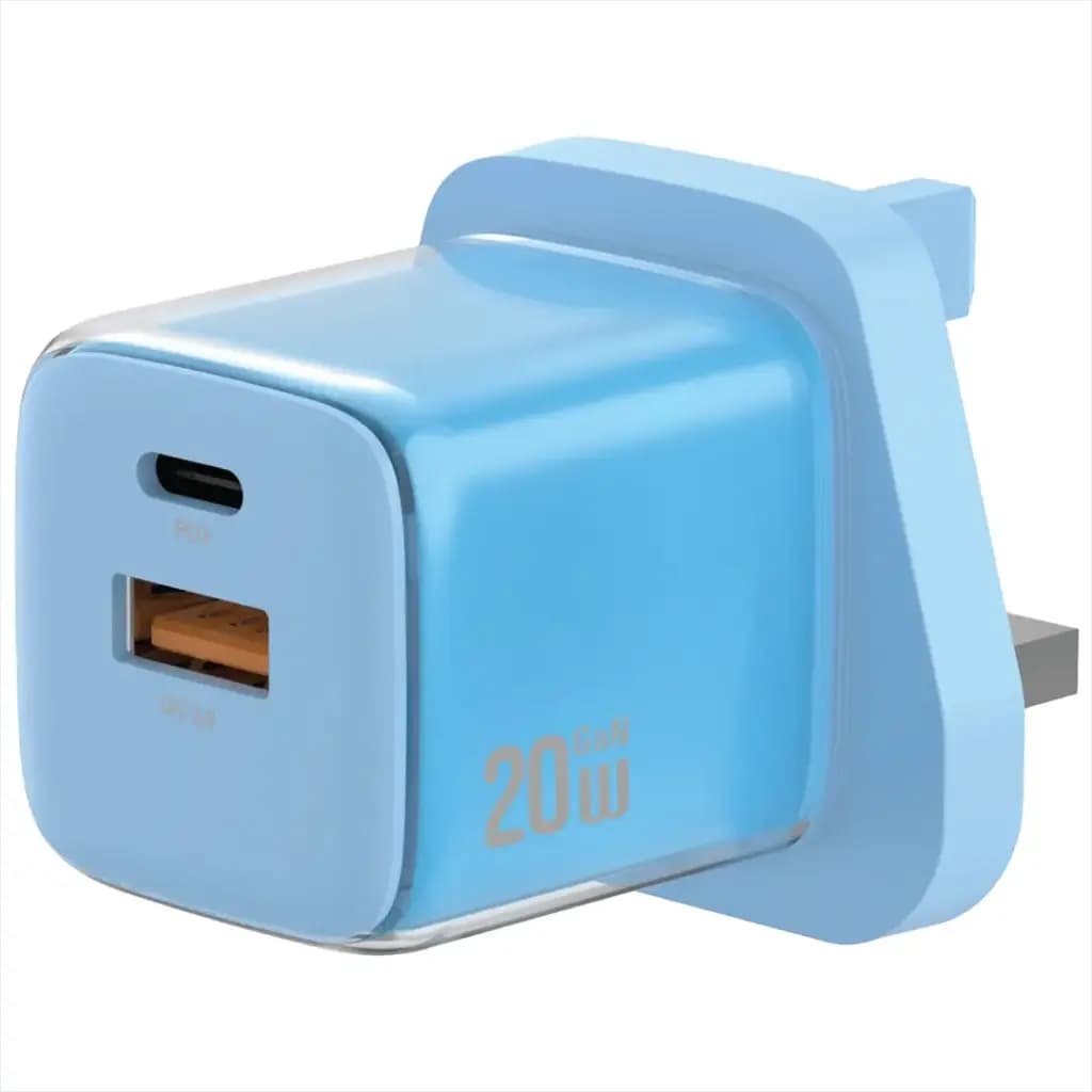 Green Lion Reva Dual Port Wall Charger PD+QC 20W